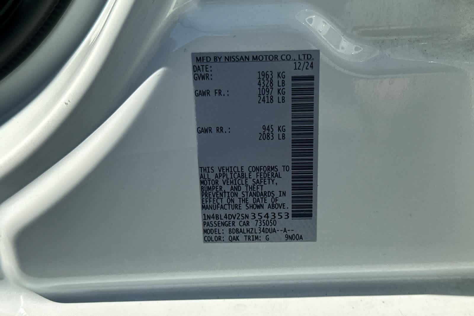 Used 2025 Nissan Altima 2.5 SV FWD image 28