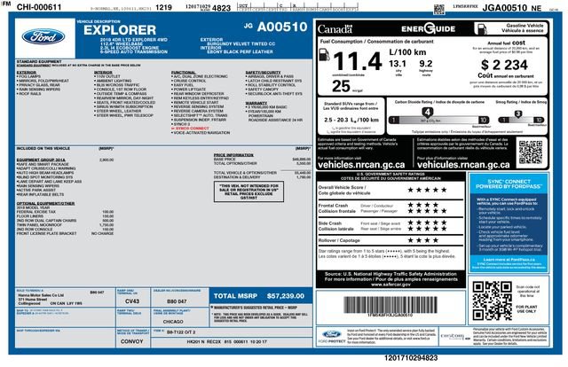 Certified 2018 Ford Explorer Limited w/ Equipment Group 301A AWD/4WD image 4
