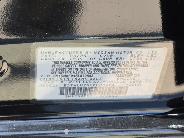 Used 2025 Nissan Versa SR w/ Trunk Package FWD image 37