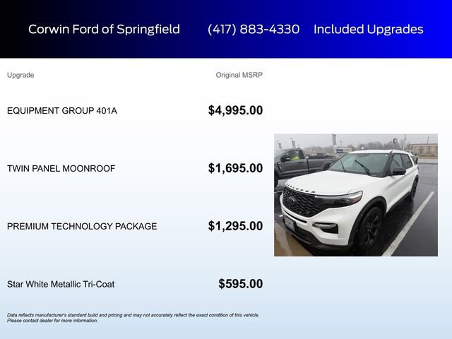 Certified 2021 Ford Explorer ST w/ Equipment Group 401A image 6