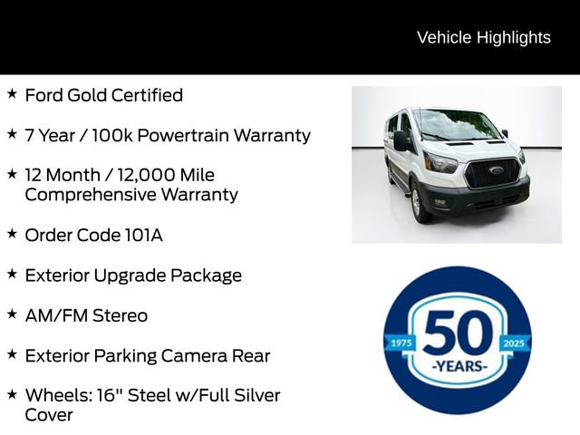 Certified 2024 Ford Transit 250 Low Roof w/ Exterior Upgrade Package RWD image 6