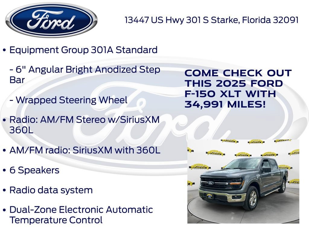 Certified 2025 Ford F150 XLT w/ Equipment Group 301A Standard AWD/4WD image 22