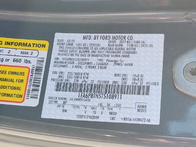 Certified 2026 Ford Mustang Coupe RWD image 15