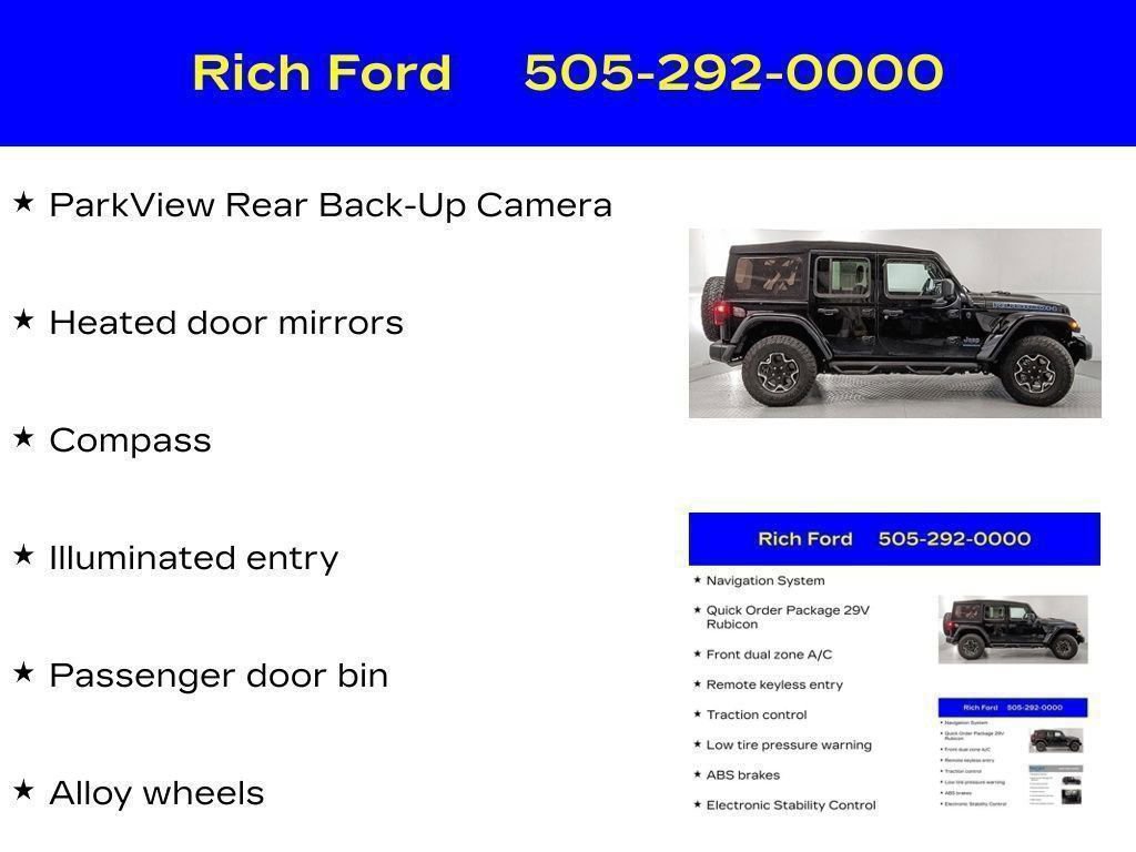 Used 2023 Jeep Wrangler Unlimited Rubicon 4xe AWD/4WD image 34