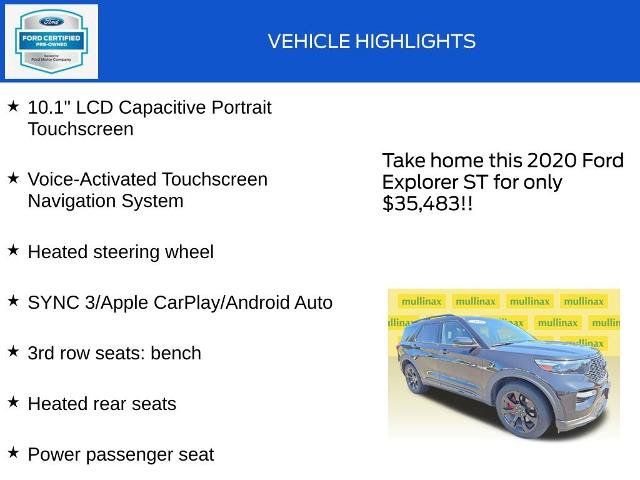 Certified 2020 Ford Explorer ST w/ ST Street Pack AWD/4WD image 15
