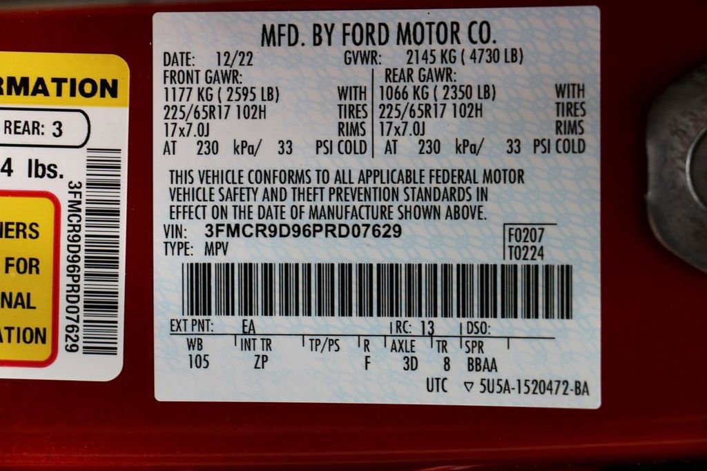 Certified 2023 Ford Bronco Sport Badlands w/ Premium Package image 38