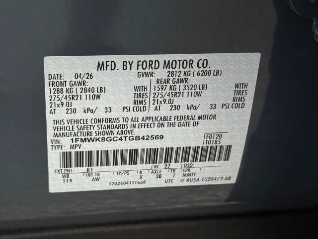 Certified 2026 Ford Explorer ST w/ Sun And Sound Package AWD/4WD image 28