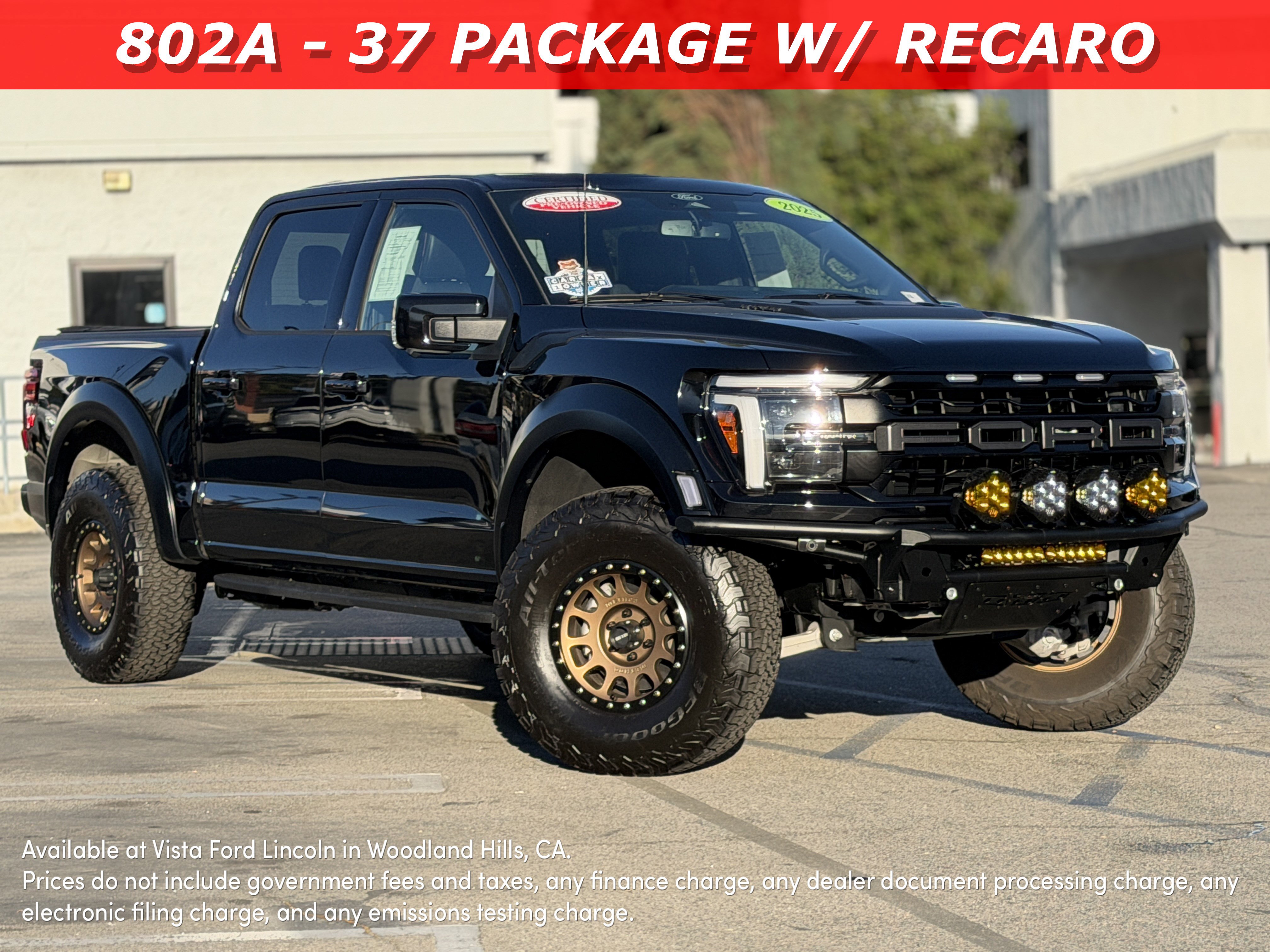 Certified 2025 Ford F150 Raptor