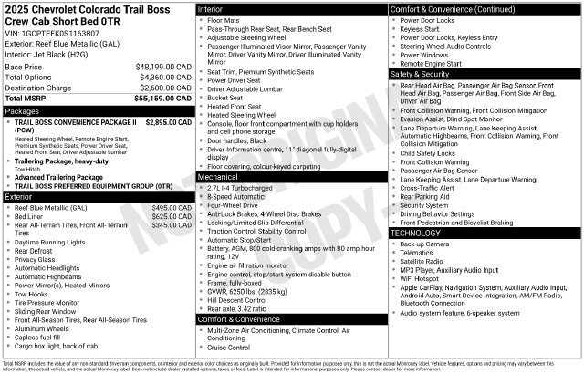 Used 2025 Chevrolet Colorado Trail Boss AWD/4WD image 35