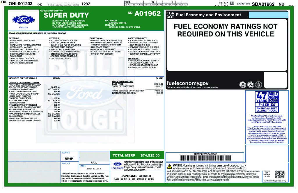 Certified 2025 Ford F450 XL AWD/4WD image 5
