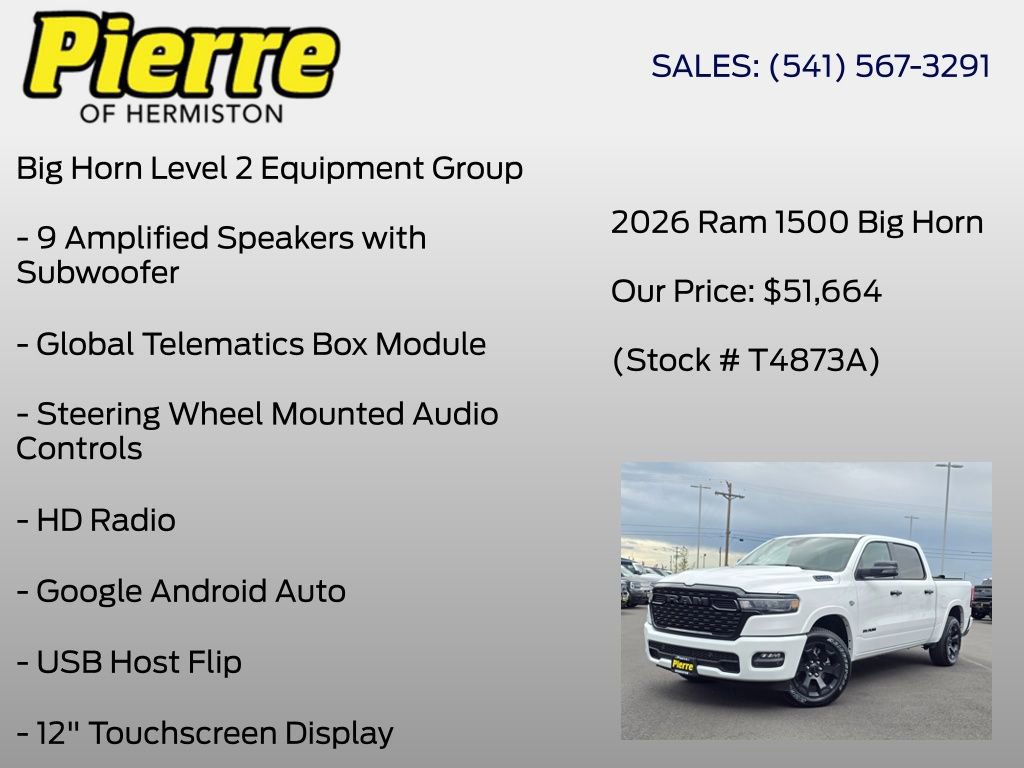 Used 2026 RAM 1500 Big Horn AWD/4WD image 30