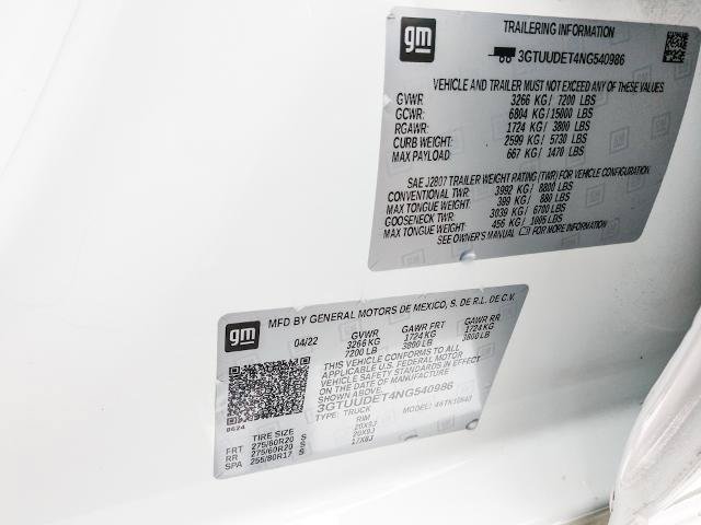 Used 2022 GMC Sierra 1500 SLT AWD/4WD image 20