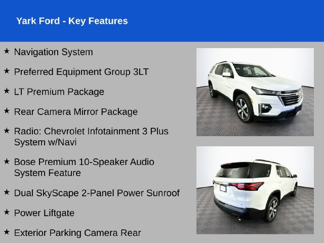 Used 2023 Chevrolet Traverse LT w/ LT Premium Package AWD/4WD image 2
