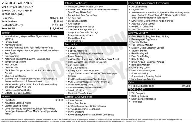 Used 2020 Kia Telluride S image 14
