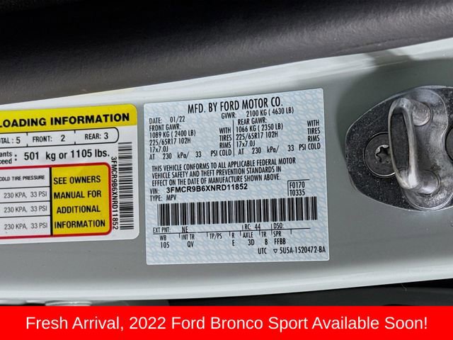 Certified 2022 Ford Bronco Sport Big Bend image 29