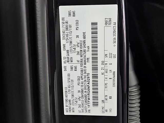 Certified 2022 Ford F150 Raptor w/ Equipment Group 801A High AWD/4WD image 31