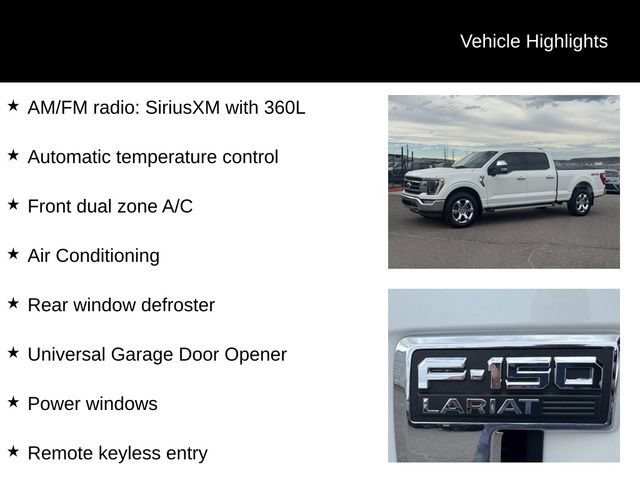 Certified 2022 Ford F150 Lariat w/ Equipment Group 502A High AWD/4WD image 17