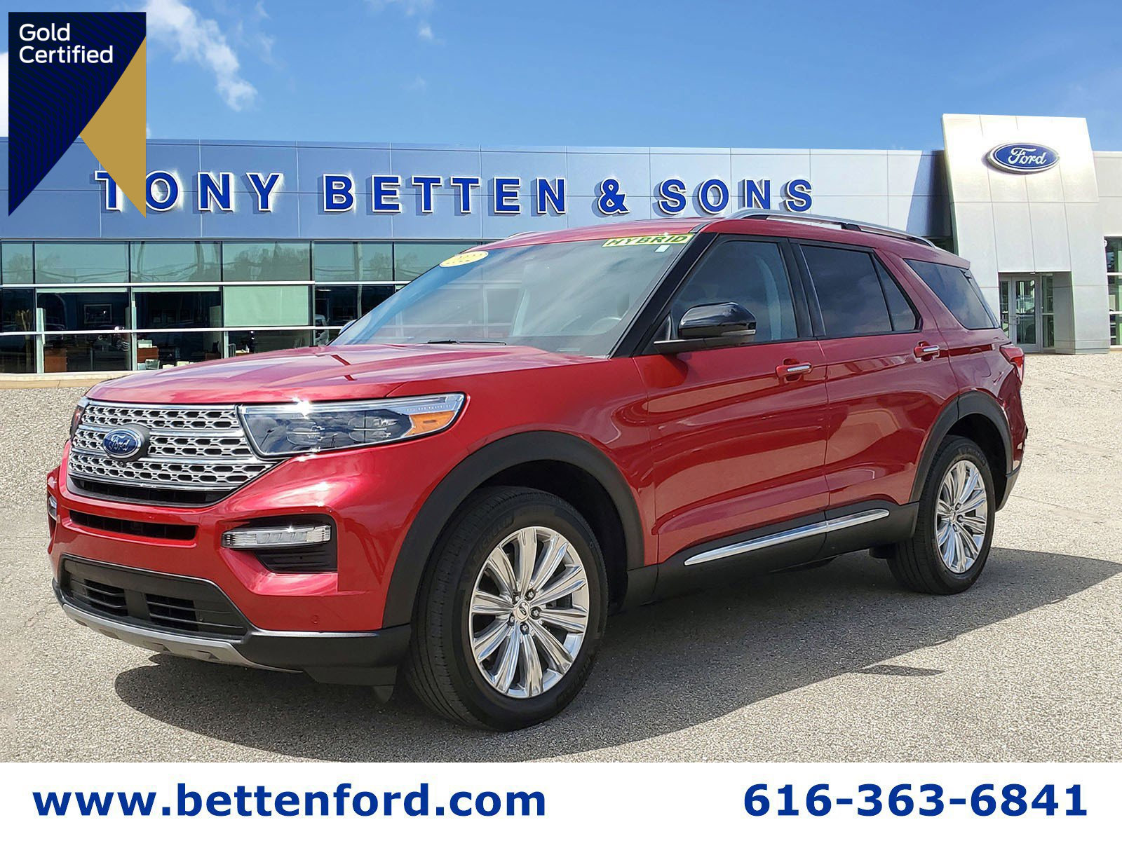 Certified 2022 Ford Explorer Limited w/ Hybrid Equipment Group 310A