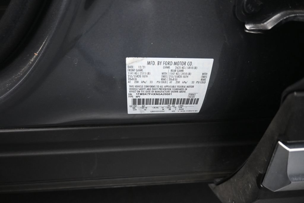 Certified 2022 Ford Explorer Limited w/ Equipment Group 301A RWD image 20