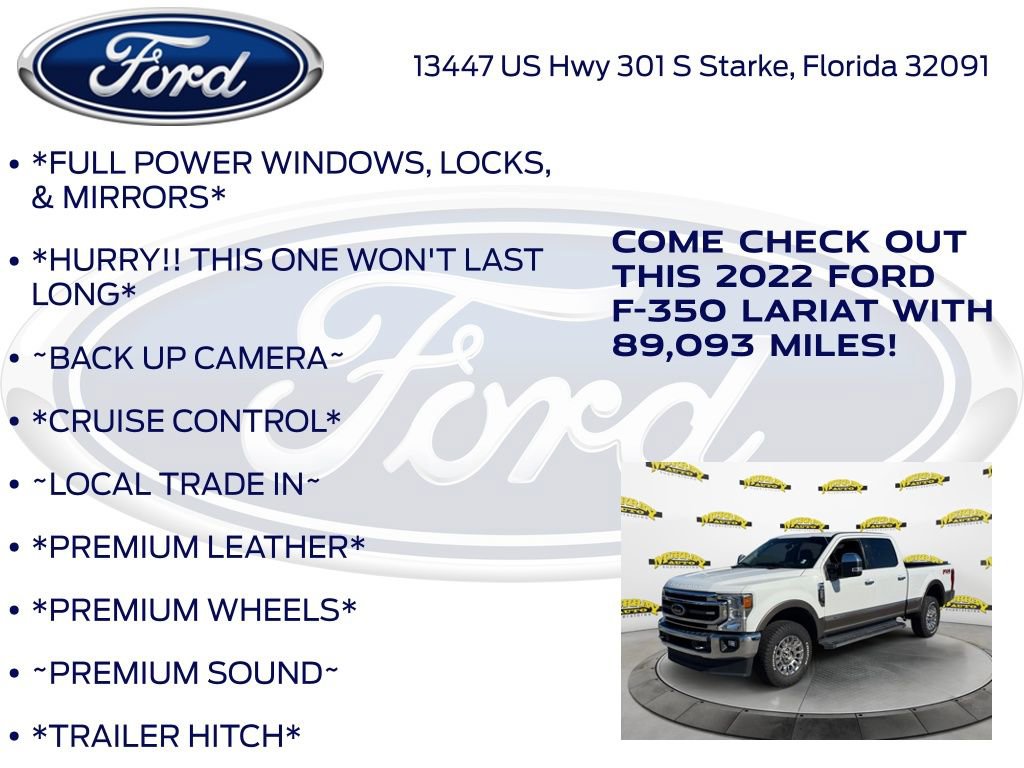 Certified 2022 Ford F350 Lariat w/ Chrome Package AWD/4WD image 12