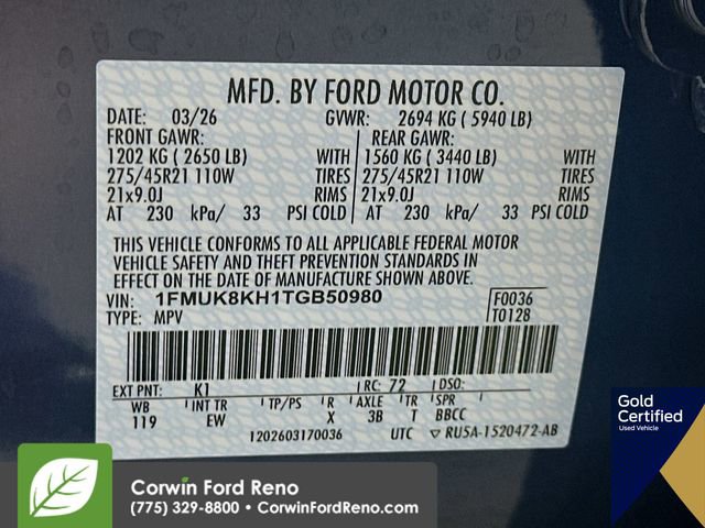 Certified 2026 Ford Explorer ST-Line w/ ST-Line Street Pack AWD/4WD image 36