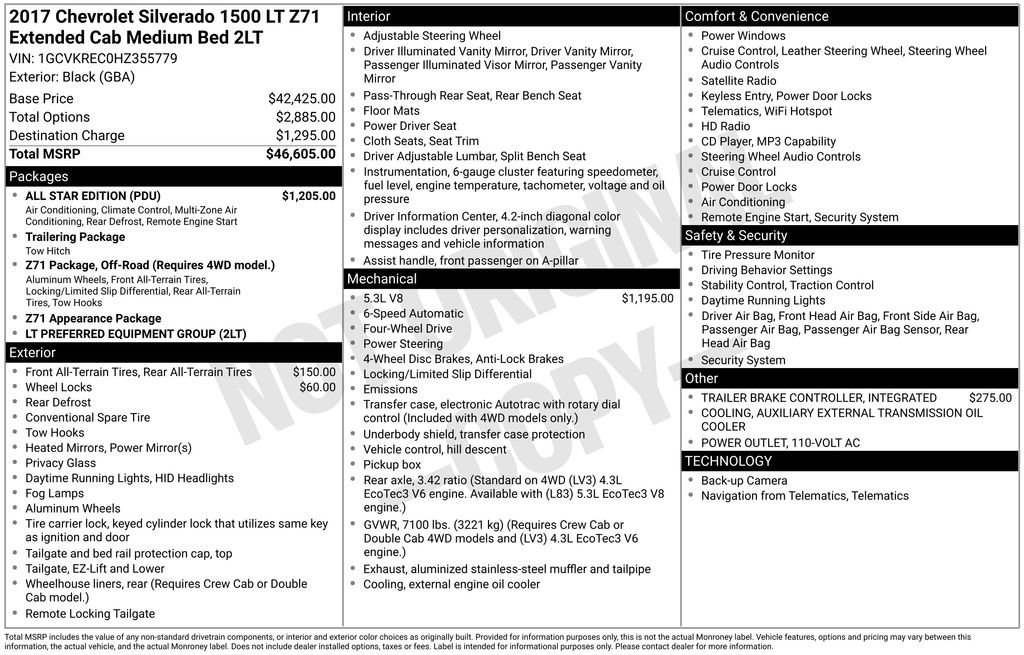 Used 2017 Chevrolet Silverado 1500 LT w/ All Star Edition image 6