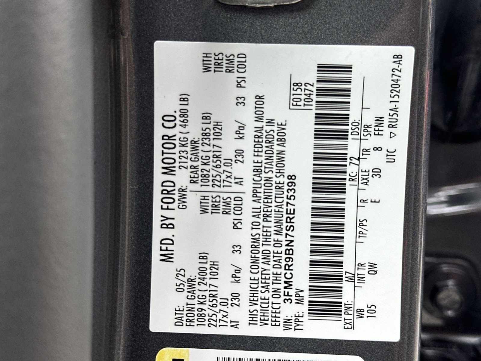 Certified 2025 Ford Bronco Sport Big Bend AWD/4WD image 35
