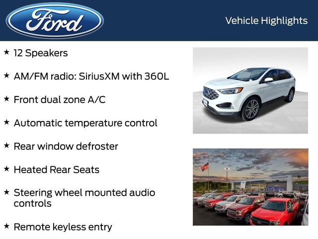 Certified 2022 Ford Edge Titanium w/ Equipment Group 301A image 14