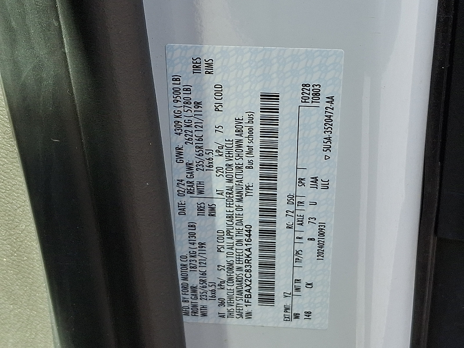 Certified 2024 Ford Transit 350 XLT RWD image 27