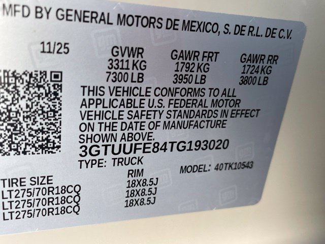 Used 2026 GMC Sierra 1500 AT4X AWD/4WD image 7