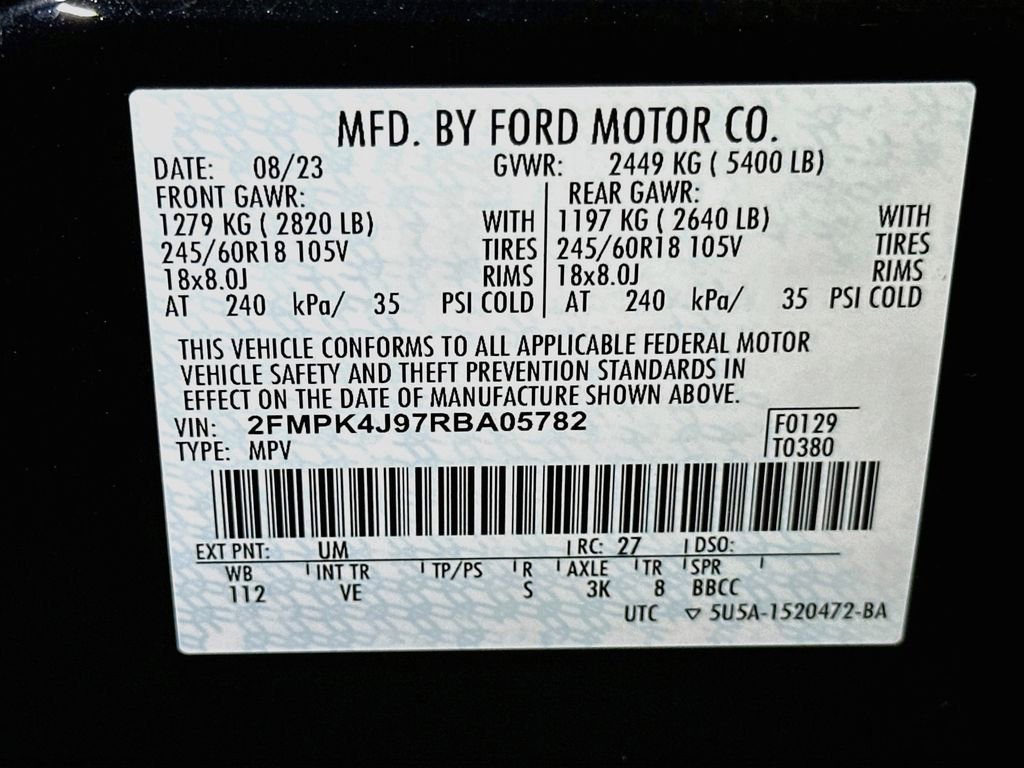Certified 2024 Ford Edge SEL w/ Convenience Package AWD/4WD image 20