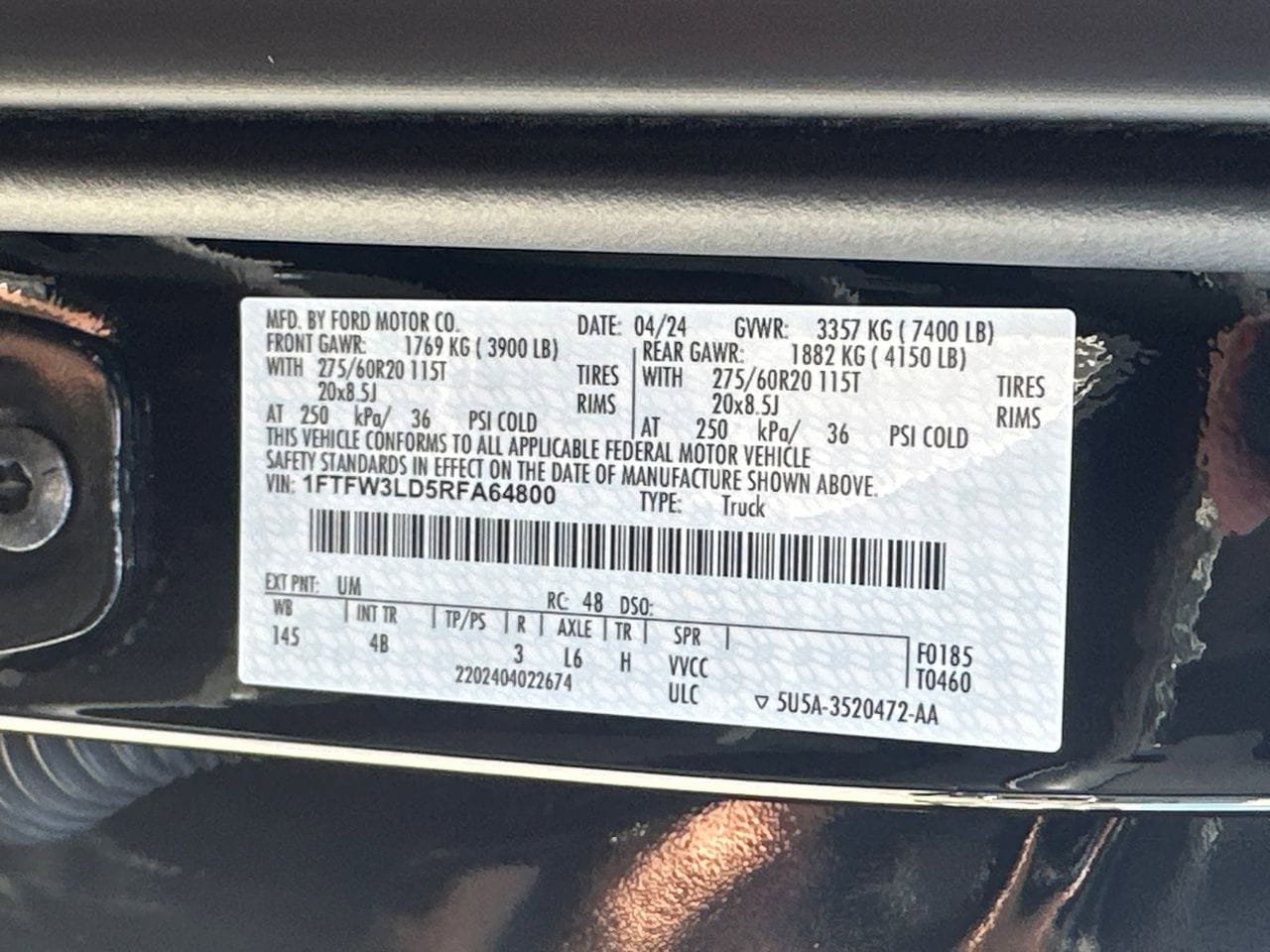 Certified 2024 Ford F150 XLT w/ Equipment Group 303A High AWD/4WD image 34