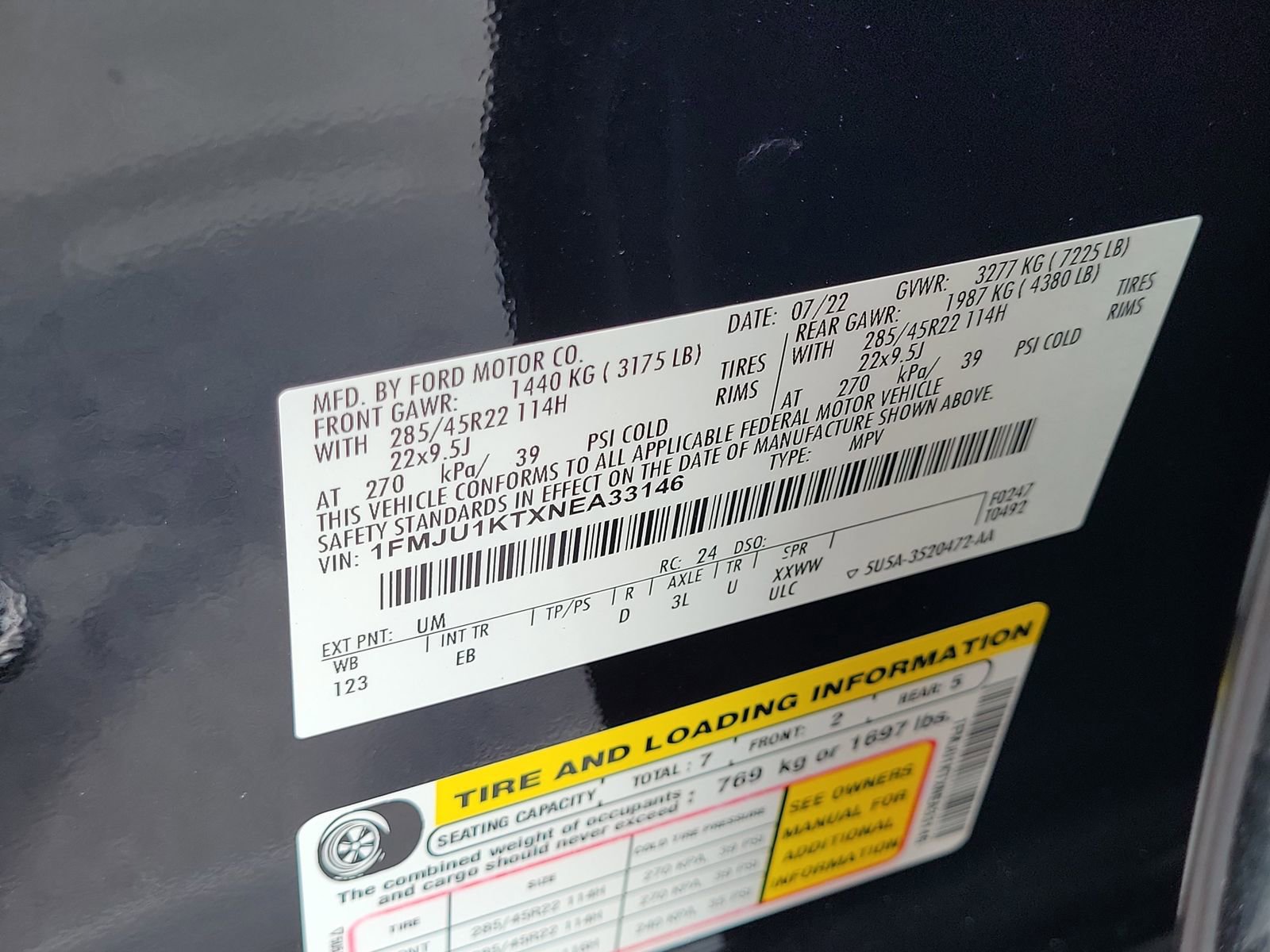 Certified 2022 Ford Expedition Limited RWD image 34