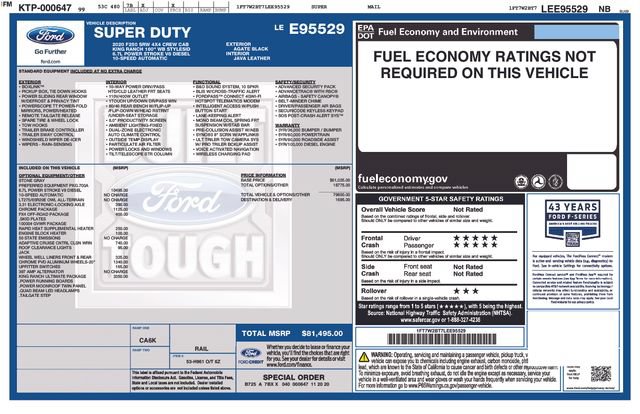 Certified 2020 Ford F250 King Ranch w/ King Ranch Ultimate Package AWD/4WD image 47