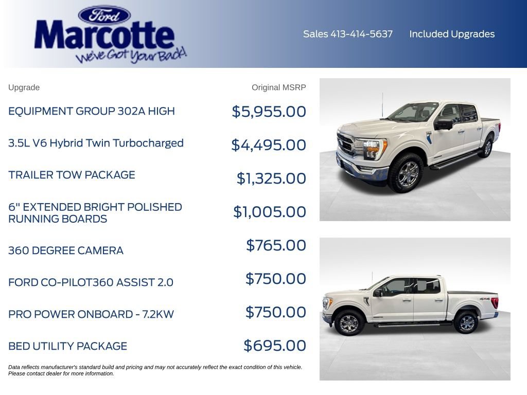 Certified 2022 Ford F150 XLT w/ Equipment Group 302A High AWD/4WD image 4