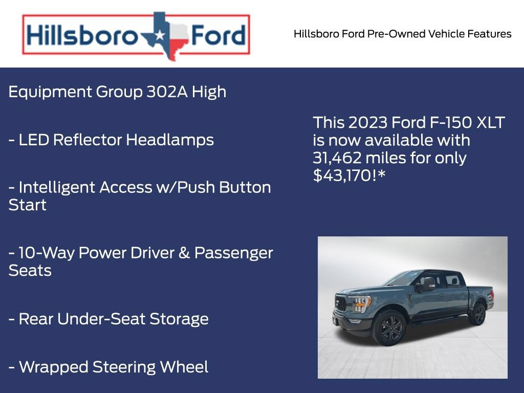 Certified 2023 Ford F150 XLT w/ Equipment Group 302A High AWD/4WD image 13