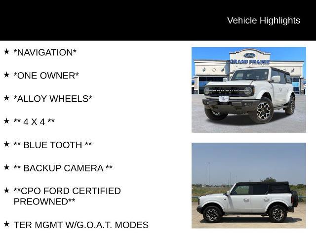 Certified 2022 Ford Bronco Outer Banks AWD/4WD image 4