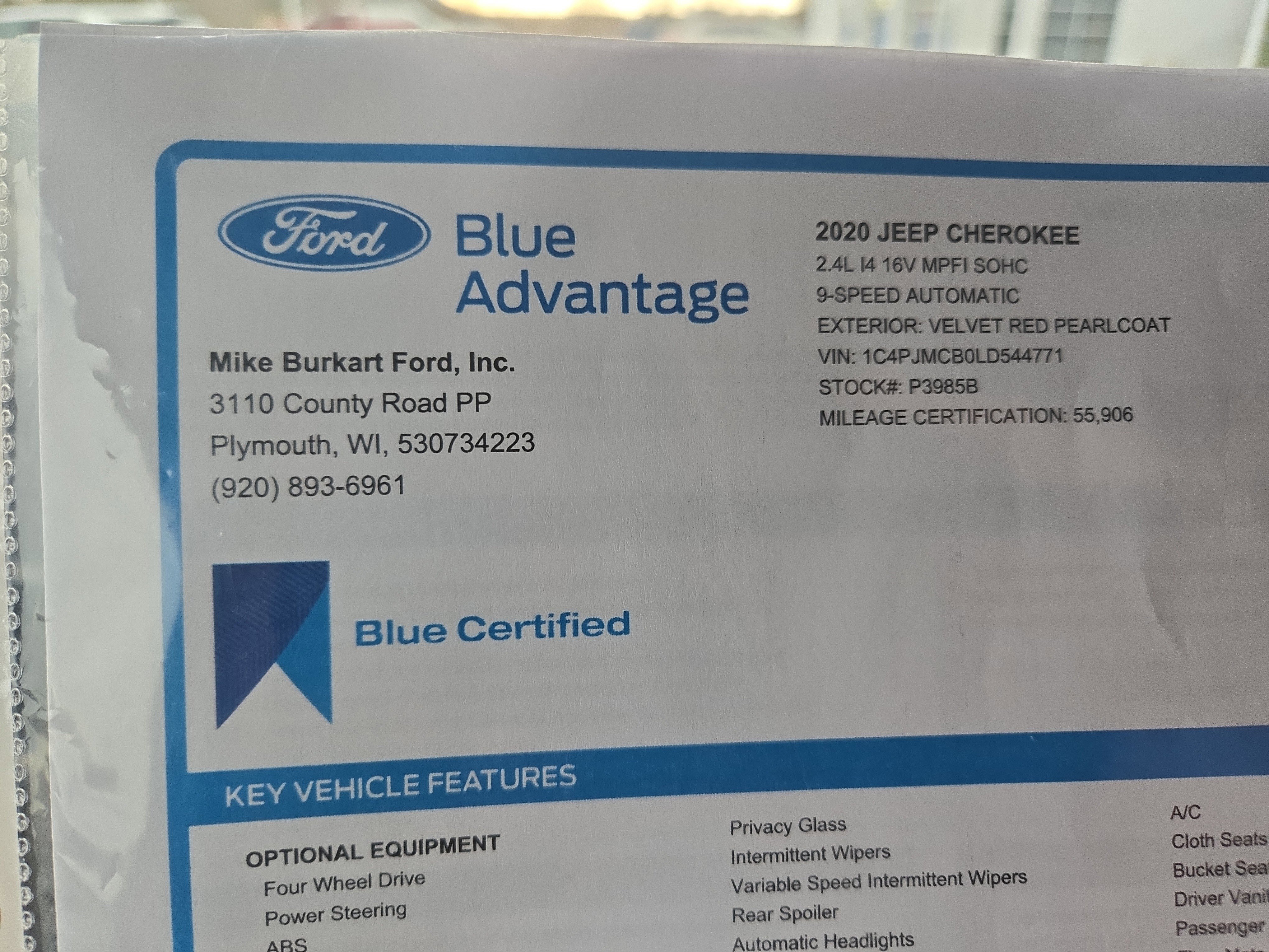 Used 2020 Jeep Cherokee Latitude w/ Cold Weather Group image 35