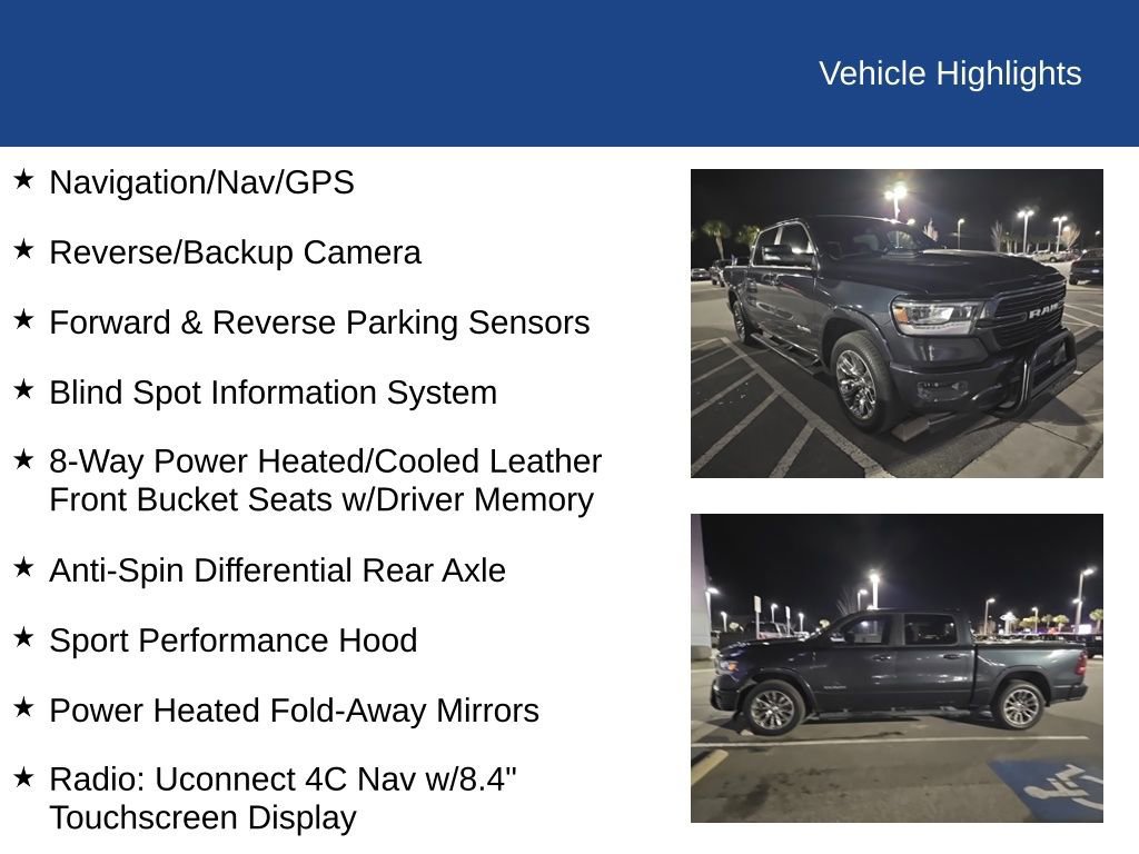 Used 2019 RAM 1500 Laramie w/ Sport Appearance Package image 3