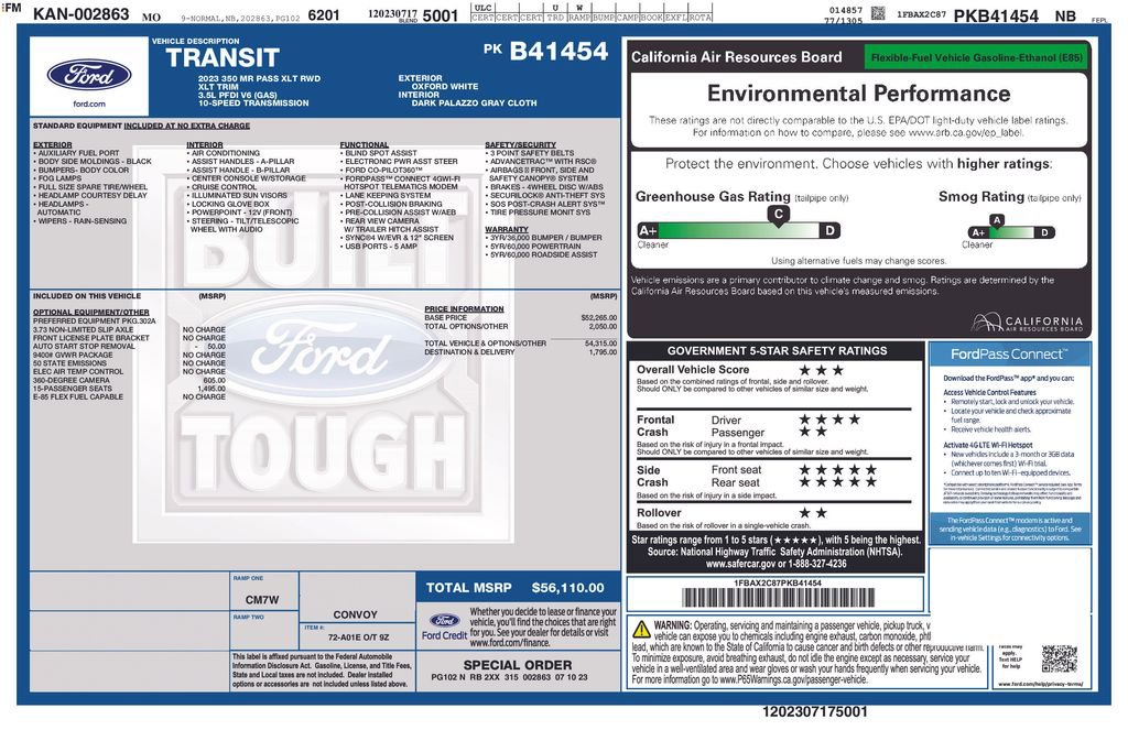Certified 2023 Ford Transit 350 XLT RWD image 32