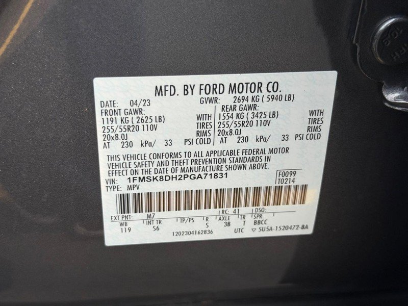 Certified 2023 Ford Explorer XLT w/ Equipment Group 202A AWD/4WD image 33