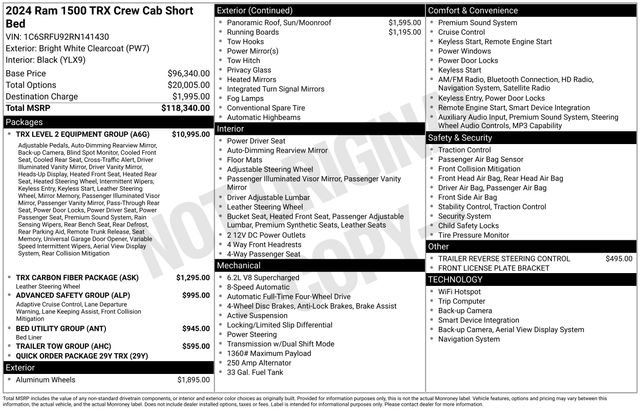 Used 2024 RAM 1500 TRX w/ TRX Level 2 Equipment Group image 30