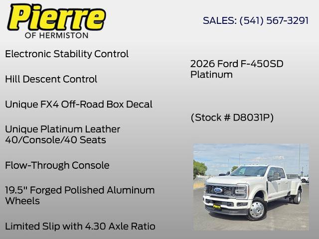 Certified 2026 Ford F450 Platinum w/ FX4 Off-Road Package AWD/4WD image 24