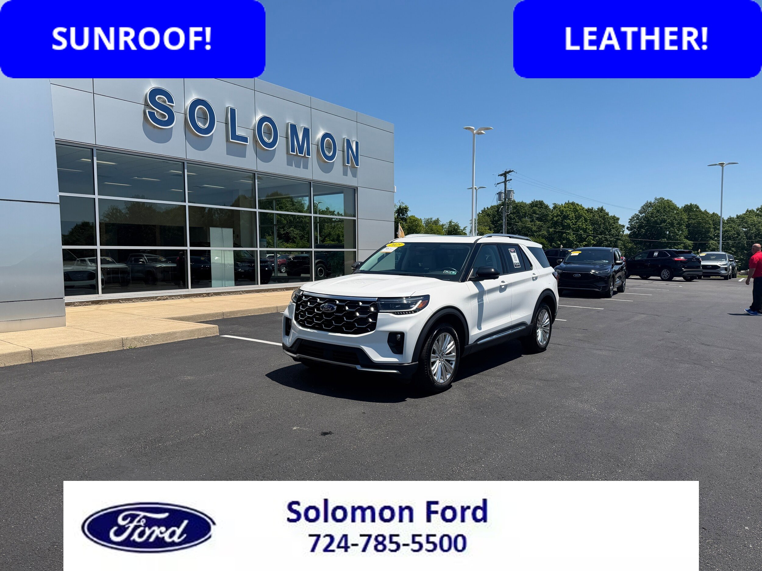 Certified 2025 Ford Explorer Platinum w/ LUX Leather Package