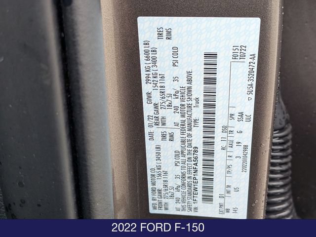 Certified 2022 Ford F150 XLT w/ Equipment Group 302A High AWD/4WD image 30