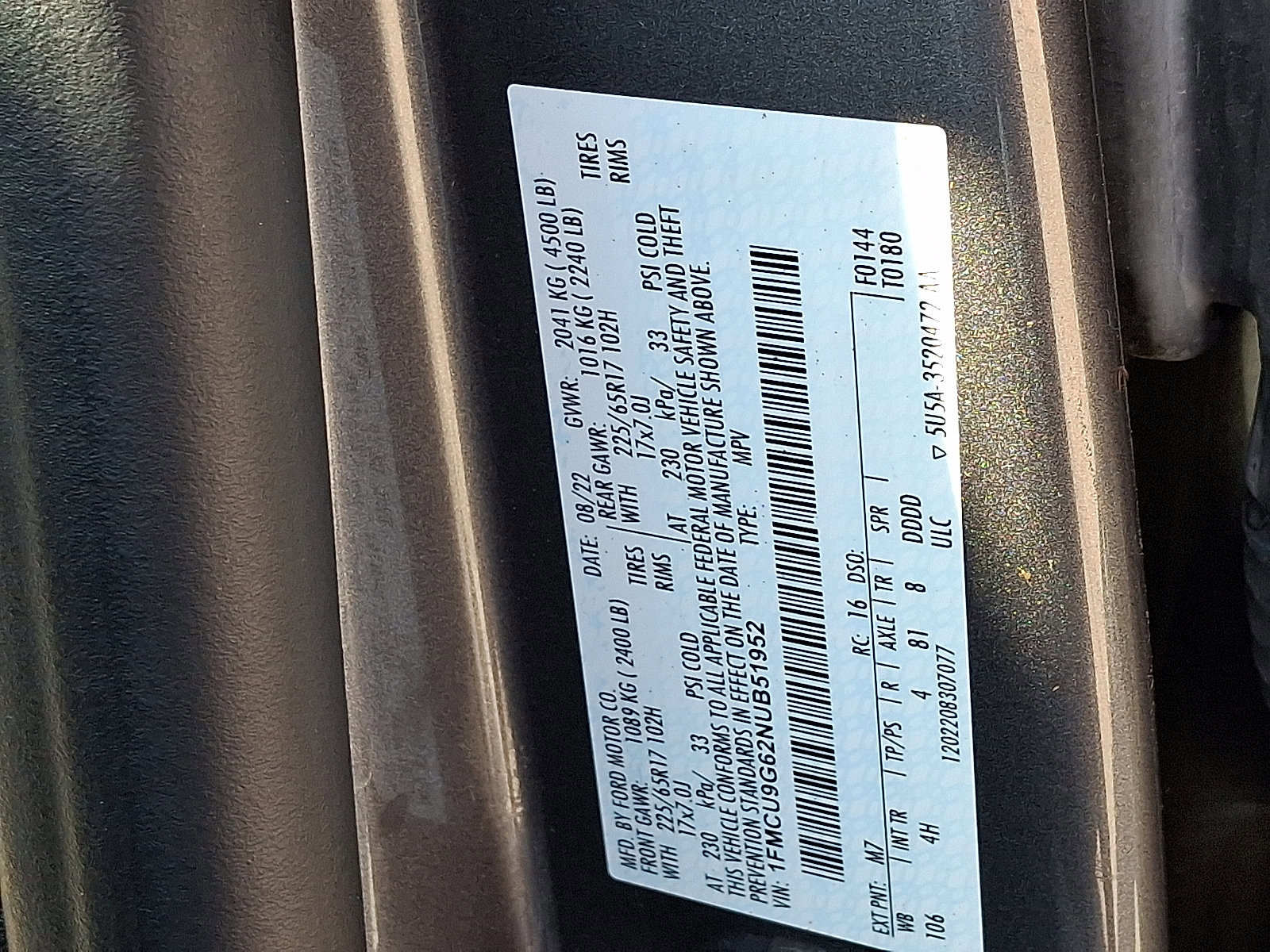 Certified 2022 Ford Escape SE w/ Convenience Package image 29