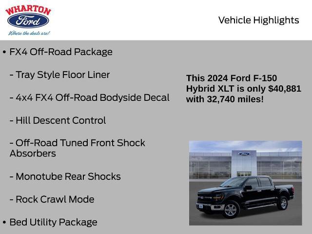 Certified 2024 Ford F150 XLT w/ FX4 Off-Road Package image 11