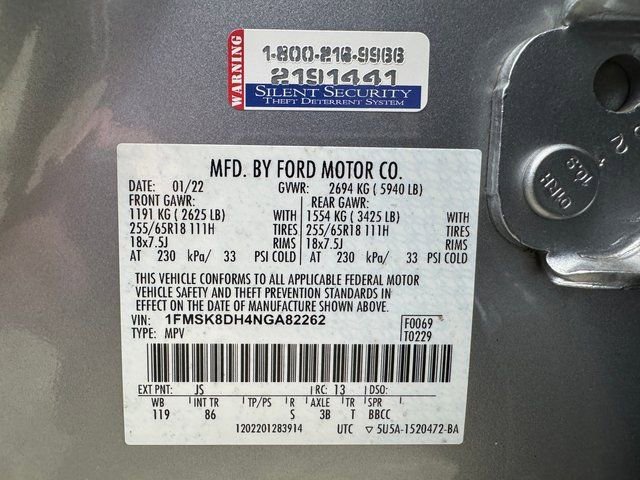 Certified 2022 Ford Explorer XLT AWD/4WD image 31