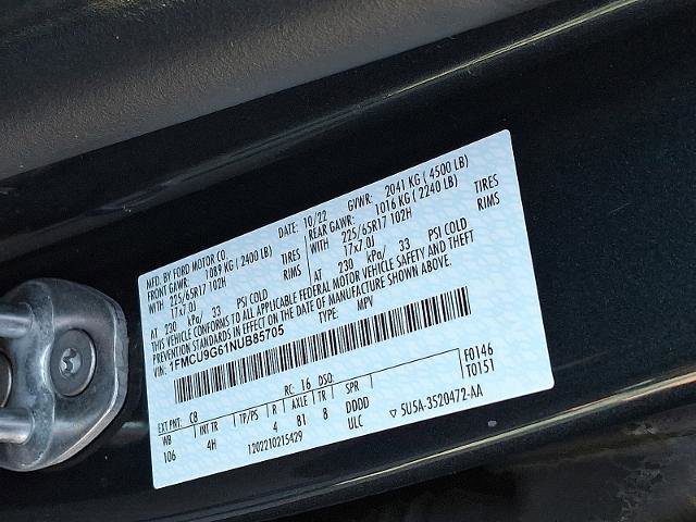 Certified 2022 Ford Escape SE w/ Convenience Package image 27