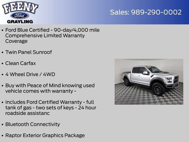 Certified 2019 Ford F150 Raptor w/ Equipment Group 802A Luxury image 9